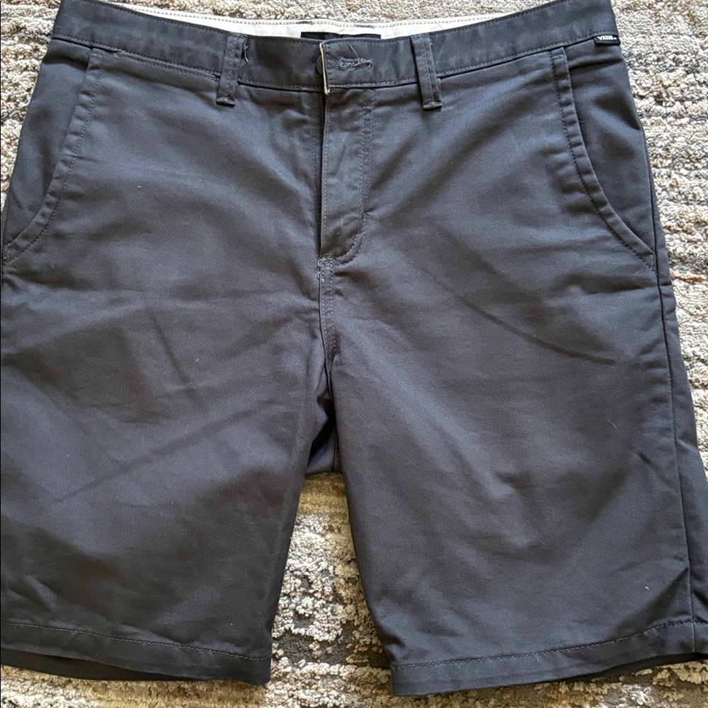 Vans White and Gray Shorts
